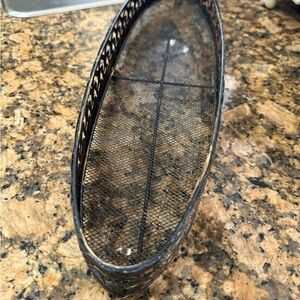 Oval Metal Mesh Basket